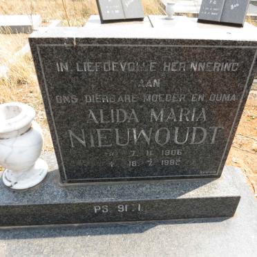 NIEUWOUDT Alida Maria 1906-1982