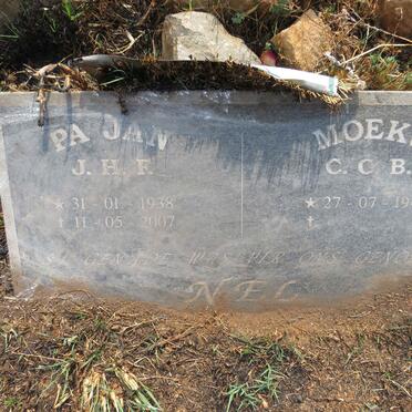 NEL J.H.F. 1938-2007 & C.C.B. 1945-