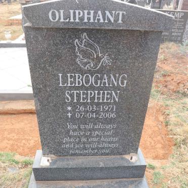 OLIPHANT Lebogang Stephen 1971-2006