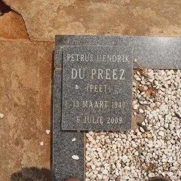 PREEZ Petrus Hendrik, du 1910-2009