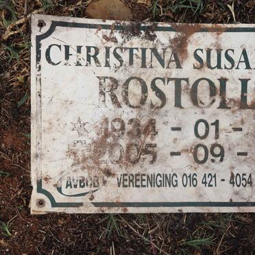 ROSTOLL Christina Susanna 1934-2005