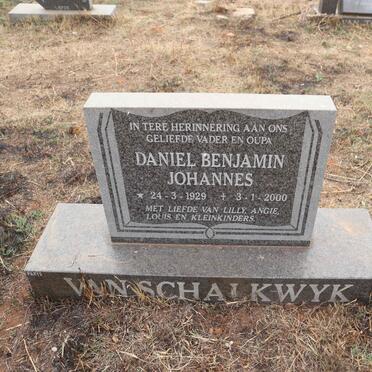 SCHALKWYK Daniel Benjamin Johannes, van 1929-2000