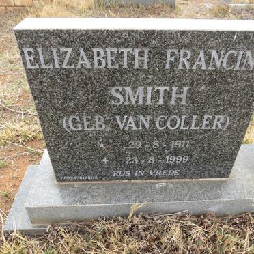 SMITH Elizabeth Francina nee VAN COLLER 1911-1999
