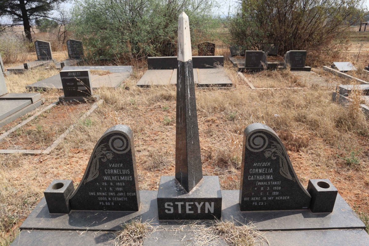 STEYN Corneluis Wilhelmuis 1903-1981 & Cornelia Catharina WAHLSTAND 1908-1991