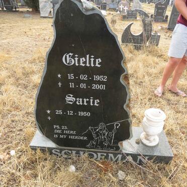 SCHOEMAN Gielie 1952-2001 & Sarie 1950-