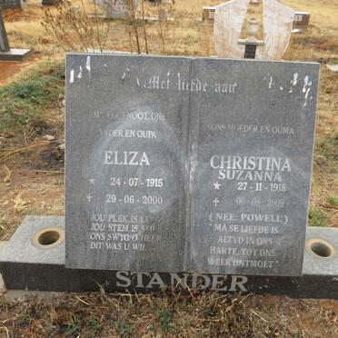 STANDER Eliza 1915-2000 & Christina Suzanna POWELL 1918-2009