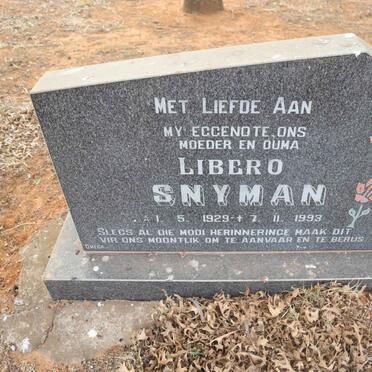 SNYMAN Libero 1929-1993