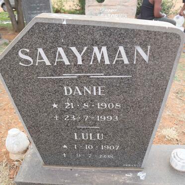 SAAYMAN Danie 1908-1993 & Lulu 1907-1998