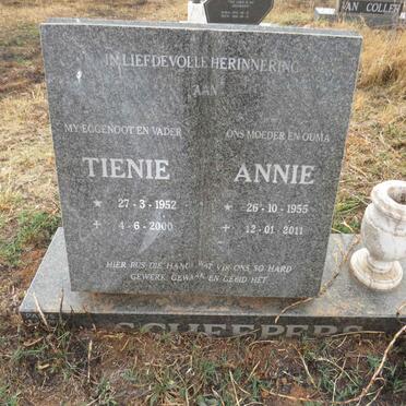 SCHEEPERS Tienie 1952-2000 & Annie 1955-2011