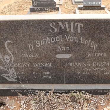 SMIT Albert Daniel 1936-1984 & Johanna Elizabeth HEUNIS 1938-
