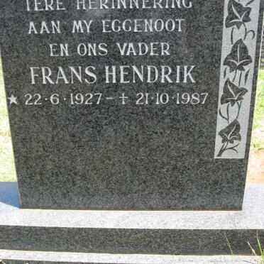 SCHNEIDER Frans Hendrik 1927-1987