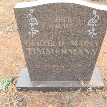 TIMMERMANN Gertrud Maria 1920-1999