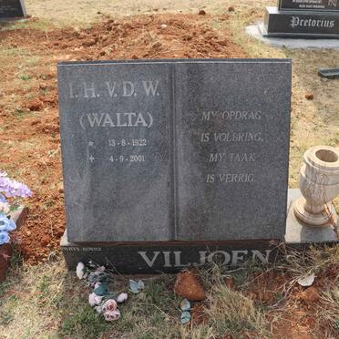 VILJOEN I.H.V.D.W. 1922-2001