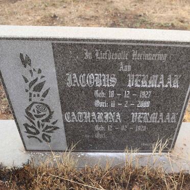 VERMAAK Jacobus 1927-2000 & Catharina 1928-