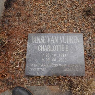 VUUREN Christoffel Johannes, Janse van 1903-1981 & Charlotte E. 1913-2000 _3