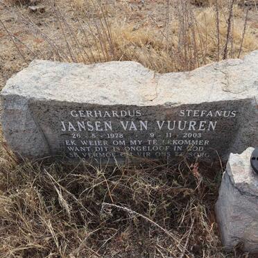 VUUREN Gerhardus Stefanus, Jansen van 1978-2003