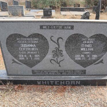 WHITEHORN Daniel William 1918-1997 & Susanna Gertruida JOUBERT 1921-1988