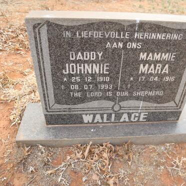 WALLACE Johnnie 1910-1993 & Mara 1916-