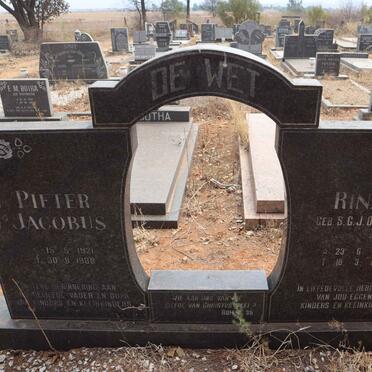 WET Pieter Jacobus, de 1921-1988 & S.C.J. OLIVIER 1921-1984