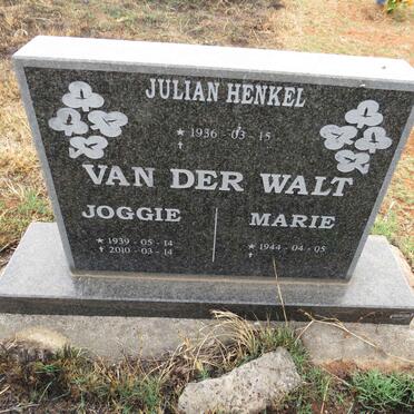 WALT Joggie, van der 1939-2010 & Marie 1944- :: VAN DER WALT Julian Henkel 1936-