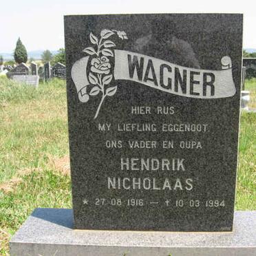 WAGNER Hendrik Nicholaas 1916-1994
