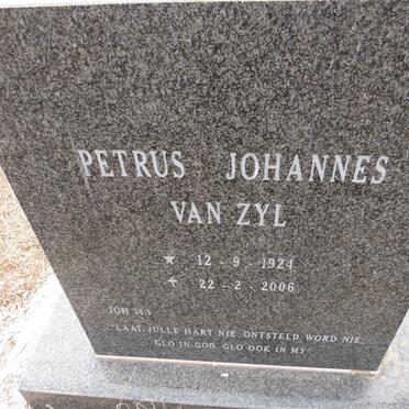 ZYL Petrus Johannes, van 1924-2006