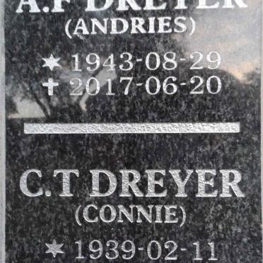 DREYER A.F. 1943-2017 &amp; C.T. 1939-2016