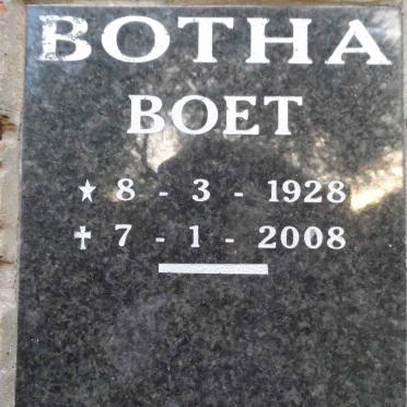 BOTHA Boet 1928-2008