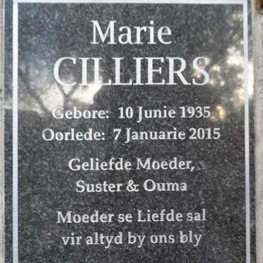 CILLIERS Marie 1935-2015