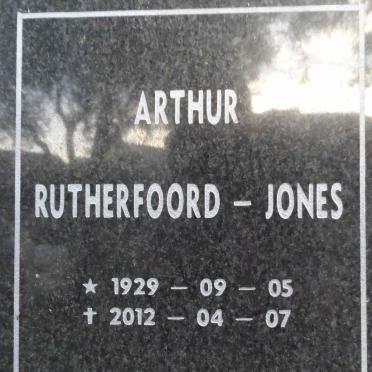 JONES Arthur, RUTHERFOORD- 1929-2012