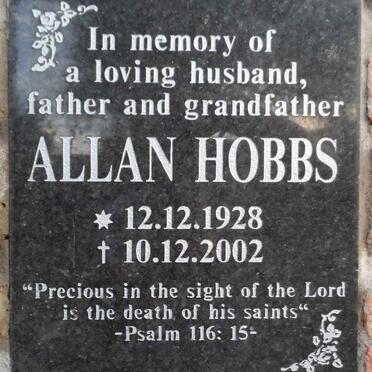 HOBBS Allan 1928-2002