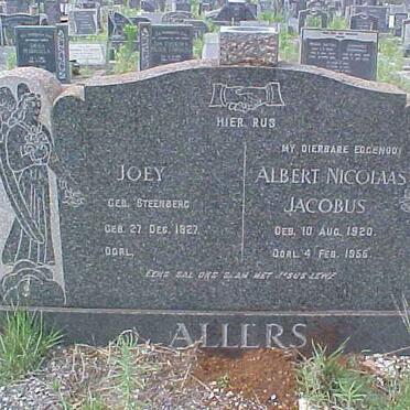 ALLERS Albert Nicolaas Jacobus 1920-1955 &amp; Joey STEENBERG 1827-