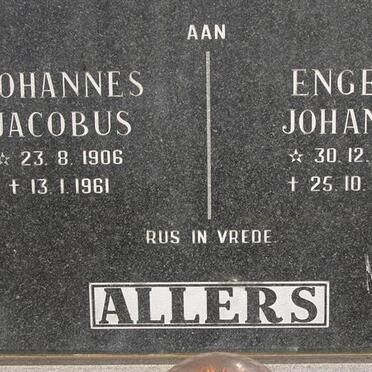 ALLERS Johannes Jacobus 1906-1961 &amp; Engela Johanna 1926-1949