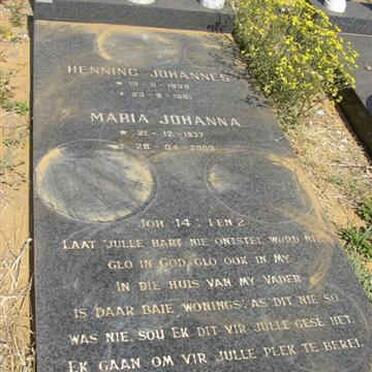 ASWEGEN Henning Johannes, van &amp; Maria Johanna 1937-2003