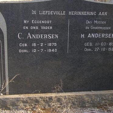 ANDERSEN C. 1875-1940 &amp; H. 1893-1989