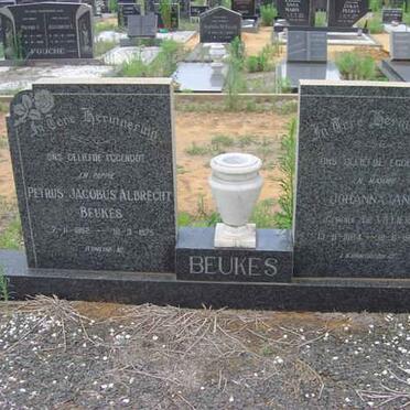 BEUKES Petrus Jacobus Albrecht &amp; Johanna