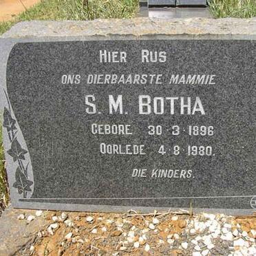 BOTHA S.M. 1896-1980