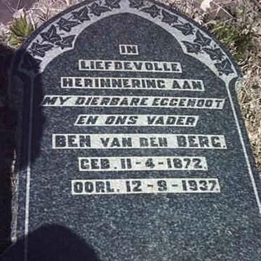 BERG Ben, van den 1872-1937