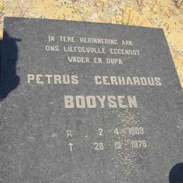 BOOYSEN Petrus Gerhardus 1909-1975