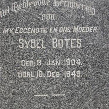 BOTES Sybel 1904-1949