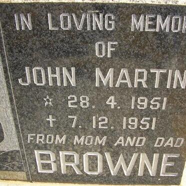 BROWNE John Martin 1951-1951