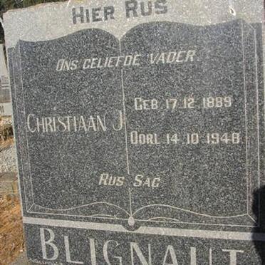 BLIGNAUT Christiaan J. 1889-1948