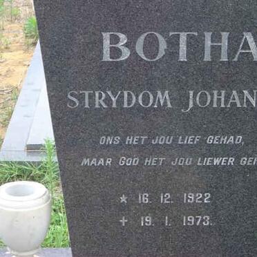BOTHA Strydom Johannes 1922-1973