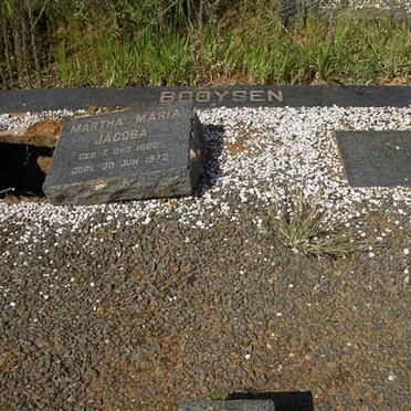 BOOYSEN Jan J. 1876-1982 &amp; Martha Maria Jacoba 1880-1972