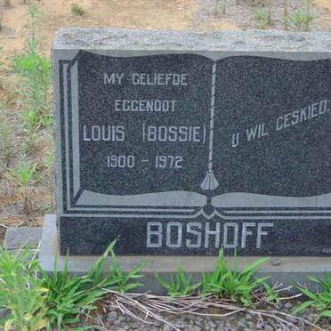 BOSHOFF Louis 1900-1972