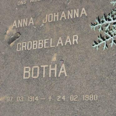 BOTHA Anna Johanna Grobbelaar 1914-1980