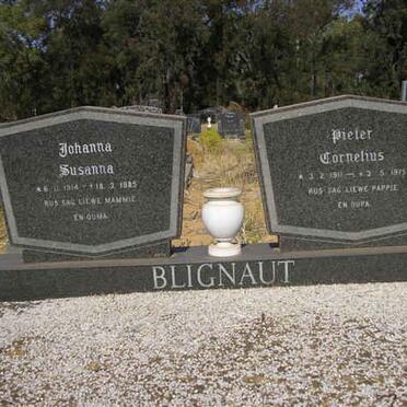 BLIGNAUT Pieter Cornelius 1911-1975 &amp; Johanna Susanna 1914-19?5