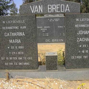 BREDA Johannes Zacharias, van 1890-1982 &amp; Catharina Maria 1893-1979