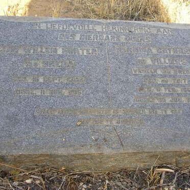 BREDA Jan Willem Hurter, van 1844-1916 &amp; Hermina Catharina DE VILLIERS nee DU TOIT 1865-1953