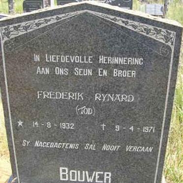 BOUWER Frederik Rynard 1932-1971